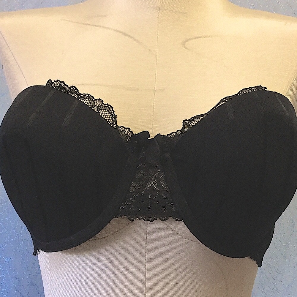 Felina 91084  Convertible Bra 36C Black  NO Straps